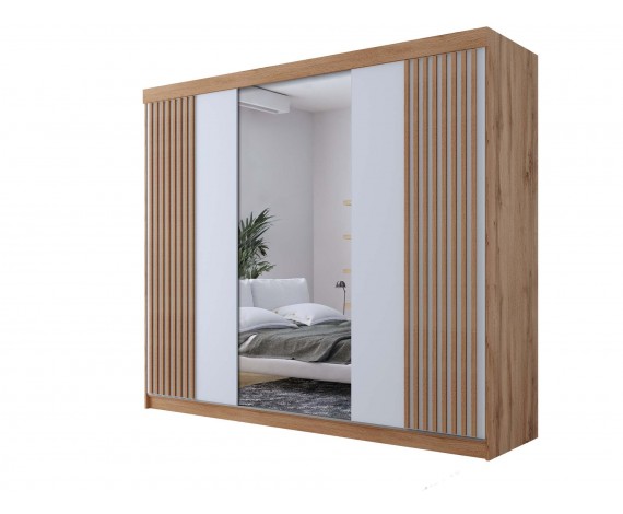 Szafa przesuwna LAMEL 16 / 250 cm / Lustro