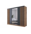 Szafa przesuwna LAMEL 16 / 250 cm / Lustro