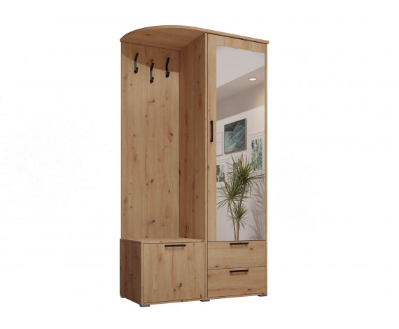 Garderoba LAMEL 4 z lustrem